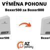 Výměna pohonu BOXER500 za pohon BOXER800